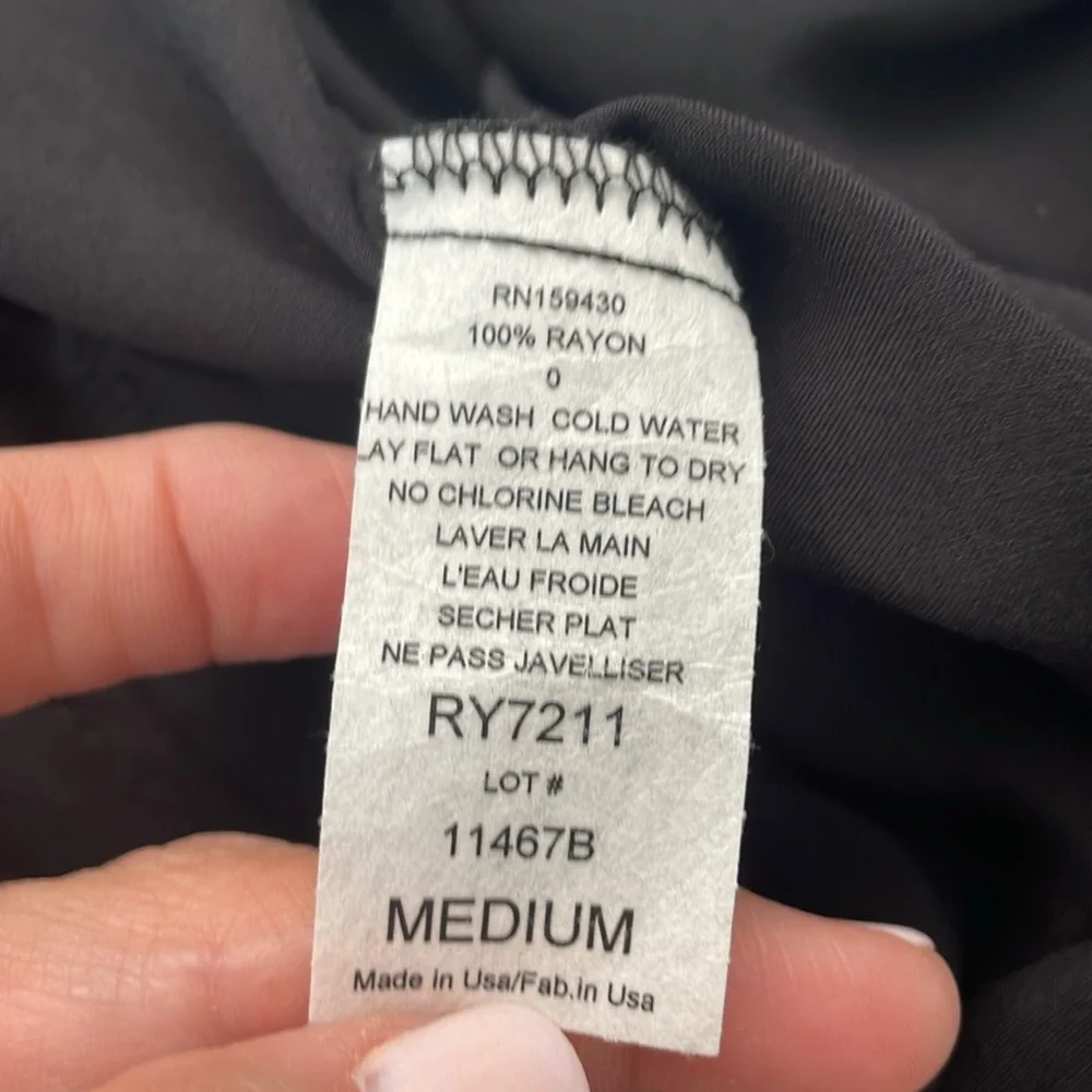 NWT - Elan black v- neck romper - Picture 6 of 10